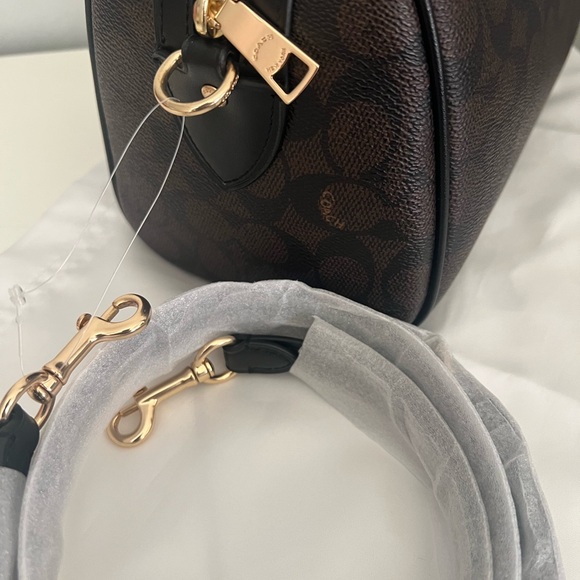 Coach Rowan Satchel In Signature Canvas And Matching Wallet - Picture 2 of 11